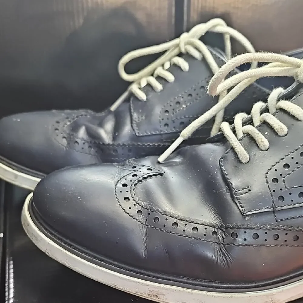 Cole Haan Men's Navy Brogue Oxfords